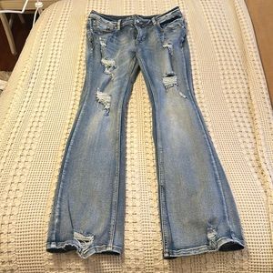 Flamingo Distressed Boot Cut Jeans